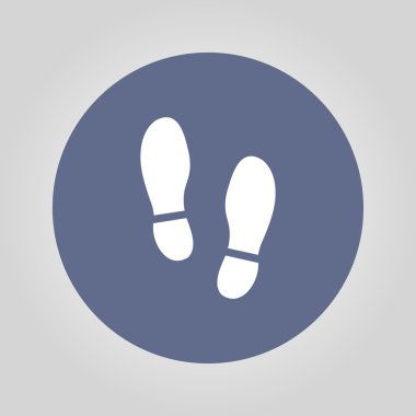 Ayak ayakkabı icon.shoes baskı icon.vector illüstrasyon Künye