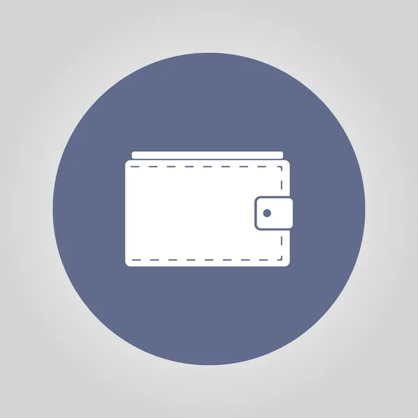 Brieftasche mit Bargeld einfaches Symbol auf weißem Hintergrund. Vektorillustration. — Stockvektor