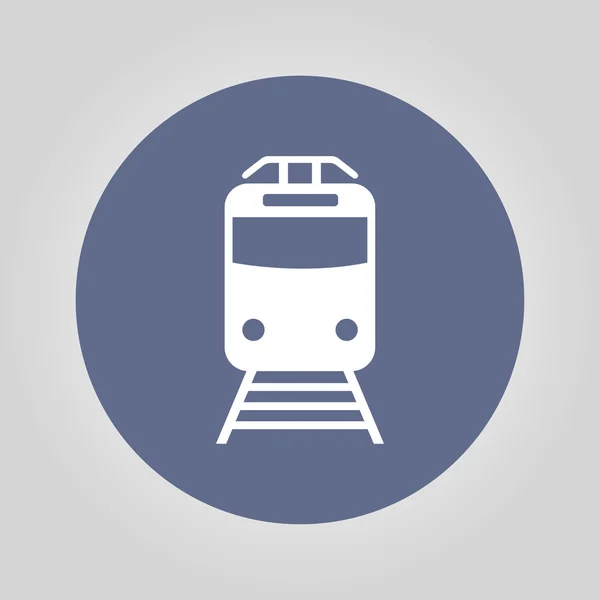 Tren ikonu. düz tasarım biçimi. — Stok Vektör
