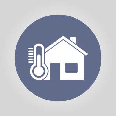 Ev simgesini. Düz tasarım stili.