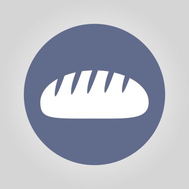 ekmek vektör simgesi. Tasarım stili eps 10.