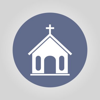 Kilise ikonu. Vektör İllüstrasyonu