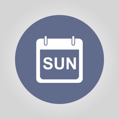 Haftanın günleri. Modern tasarım düz stil ikonu