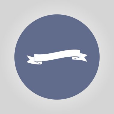 Düz kurdele simgesi.