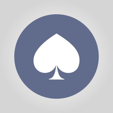 Poker simgesi. Düz