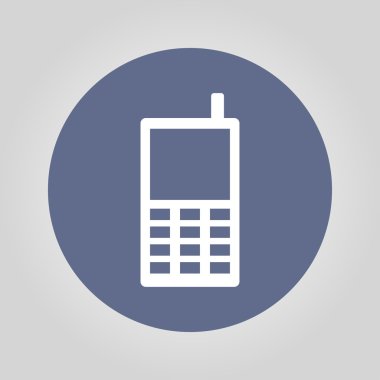 Telefon ikonu. düz tasarım biçimi