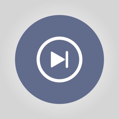 parlak çoklu ortam simgesini sonraki parçaya