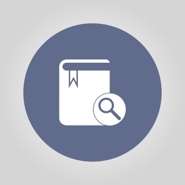 Kitap ikonu. düz tasarım biçimi