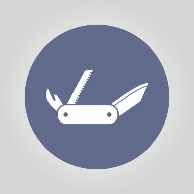 Swiss bıçak simgesi. Düz