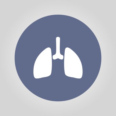 Akciğerler simgesi. Düz