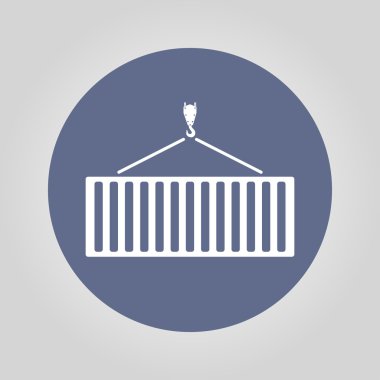 Vinç hareketli konteyner simgesi