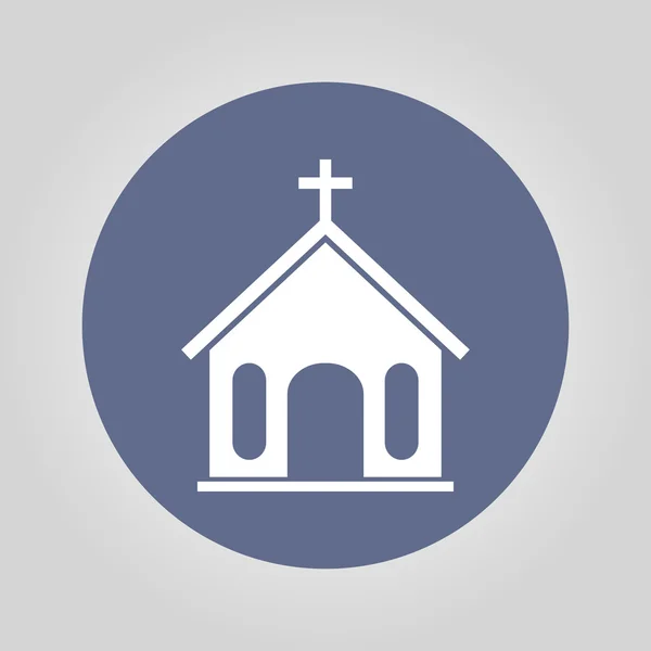 Icono de iglesia. Ilustración vectorial — Vector de stock