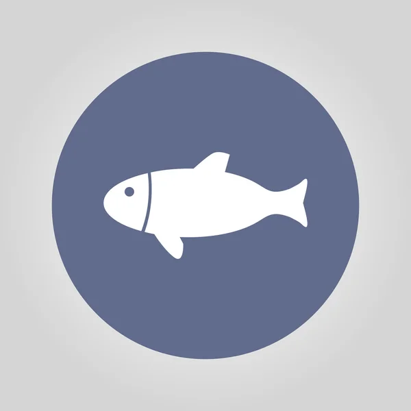 Ícone do vetor peixe — Vetor de Stock