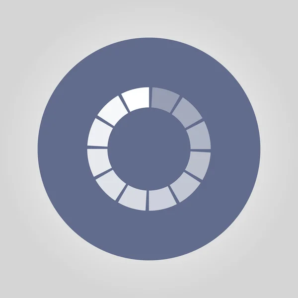 Icono de carga circular vectorial — Vector de stock