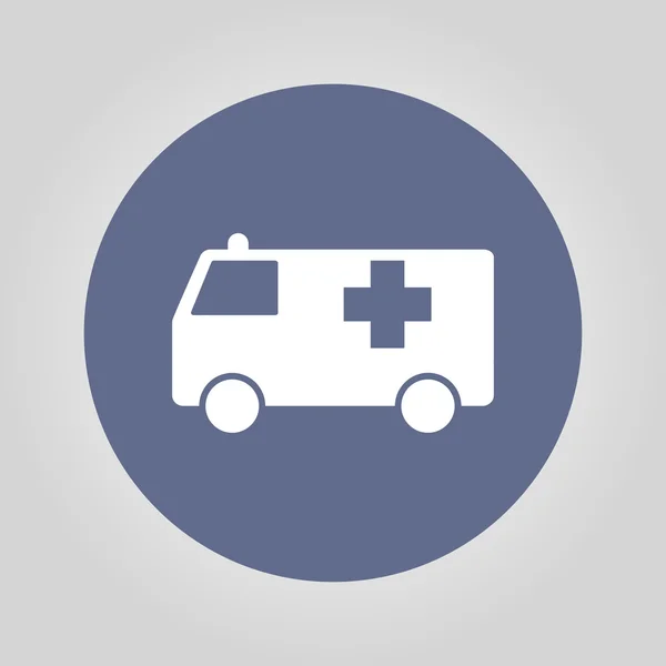 Ambulance icon. Flat — Stock Vector