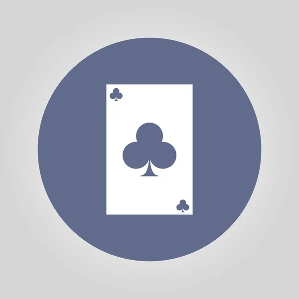 Vektorové hrací karta oblek ikona sada symbolů. — Stockový vektor