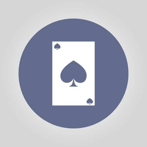 Juego de símbolos de iconos de juego de cartas vectorial . — Vector de stock