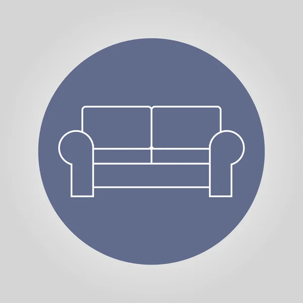 Des icônes de canapé. Design moderne icône de style plat . — Image vectorielle