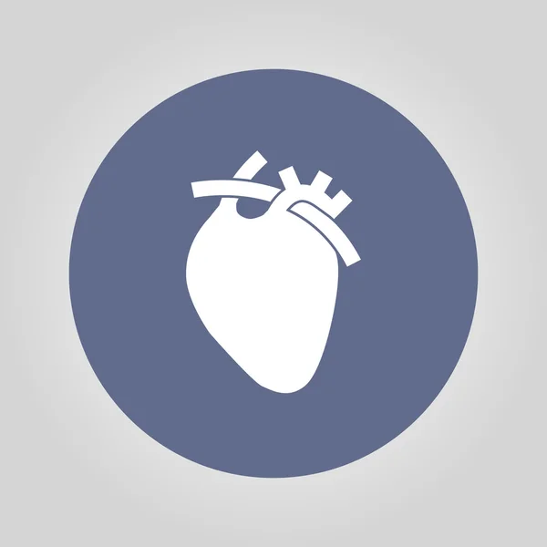 Vector icono de corazón plano. Eps 10 . — Vector de stock