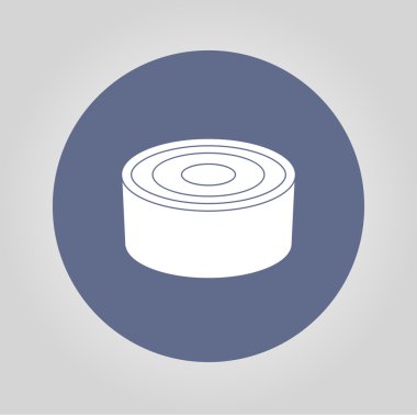 kutu - konserve yiyecek. Vektör konsept illüstrasyon tasarımı için