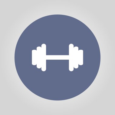 vektör modern düz dumbbell simgesi. eps10