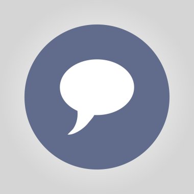 Sohbet düz simgesi .