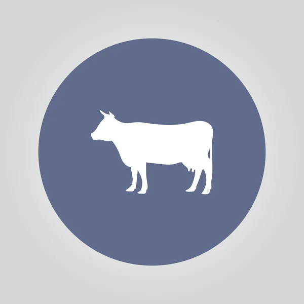 Vetor ícone de vaca — Vetor de Stock