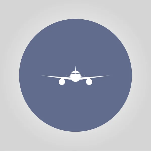 Plane icon. Flat design style. — Stock Vector