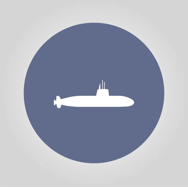 Simple icon submarine. — Stock Vector