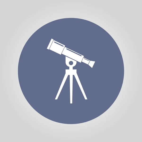 Telescope icon. Flat design style. — Stock Vector