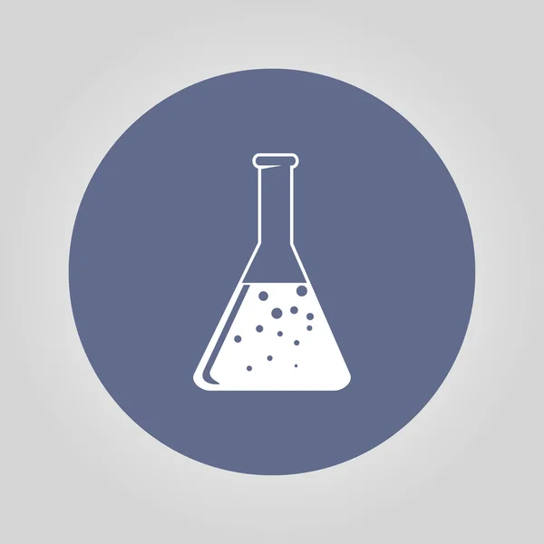 Laboratory glass icon, vector illustration. Flat design style — Stock Vector