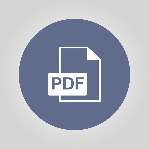 Pdf-Symbol. flacher Designstil. — Stockvektor