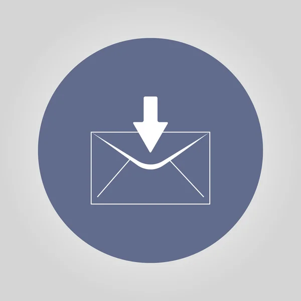 Envelope mail symbol. Flat design style. — Stock Vector