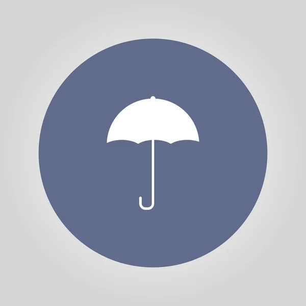 Ikona podpisu parasola. Symbol ochrony przeciwdeszczowej. Styl płaski. — Wektor stockowy
