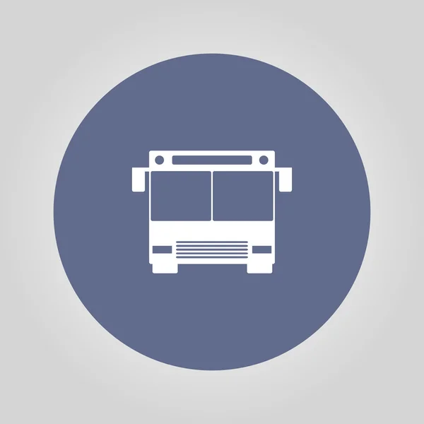 Bus icon. Flat design style. — Stock Vector
