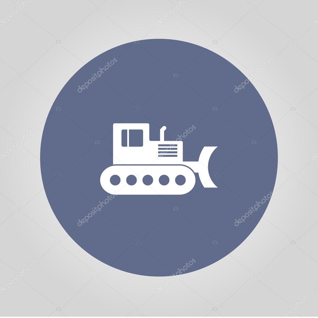Excavator icon. Vector concept illustration for design.
