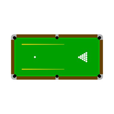 havuz top ve isteka tablo. vektör çizim