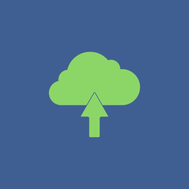 bulut simgesi, vektör illüstrasyonu.