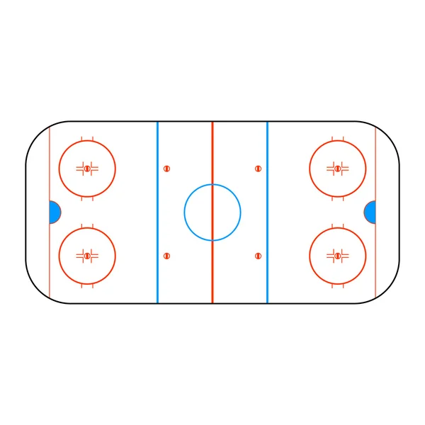 Hockey arena. Vectorillustratie voor ontwerp. — Stockvector