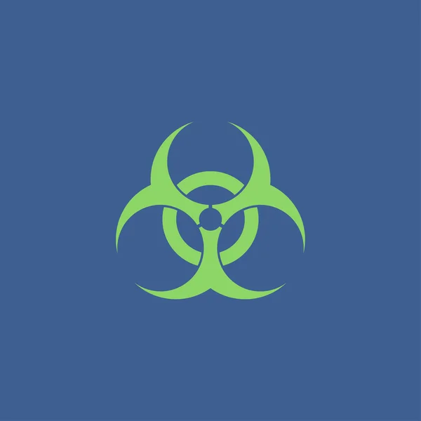 Bio hazard icon - illustrazione web vettoriale , — Vettoriale Stock