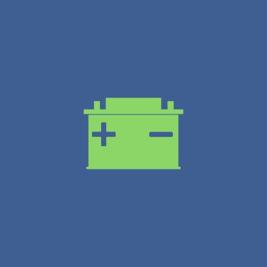 Araba akü vektör simgesi