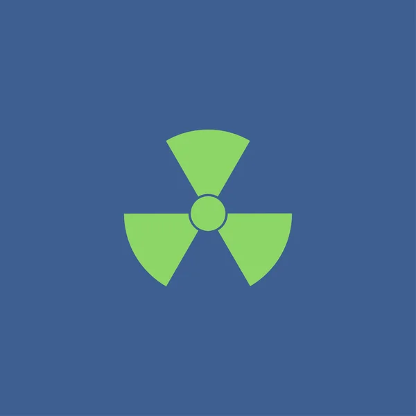 Radiation symbol. Flat design style. — Stock Vector