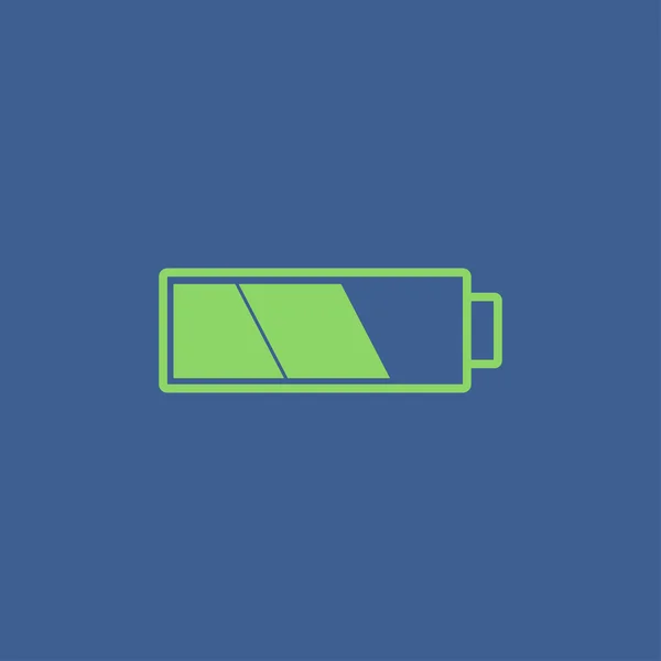 Battery icon. Flat design style. — Stock Vector