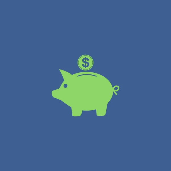 Vector piggy bank pictogram — Stockvector