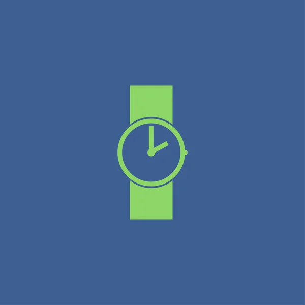 Ícone de relógio de pulso. Estilo de design plano . — Vetor de Stock