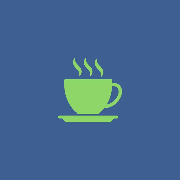 Значок чашки кофе, векторная иллюстрация — стоковый вектор