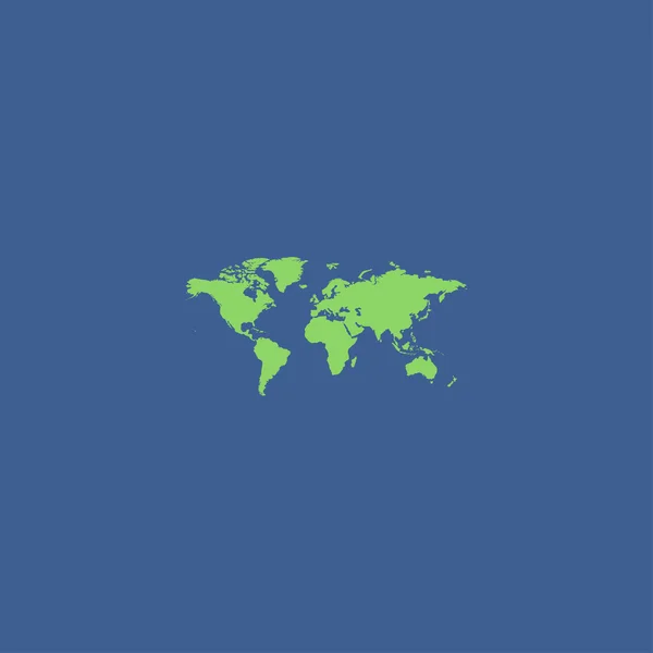Ilustracja mapy świata — Wektor stockowy