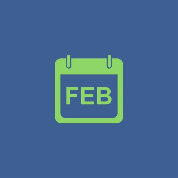 Simple Calendar. Modern design flat style icon — Stock Vector