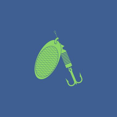 Balık tutma yemler. Vektör konsept illüstrasyon tasarımı için