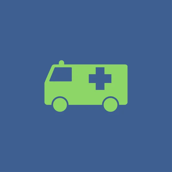 Ambulance icon. Flat — Stock Vector